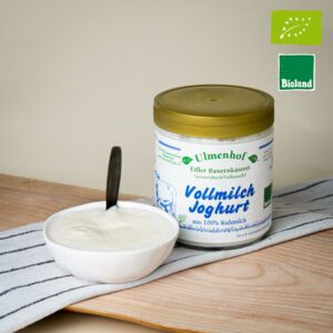 Stichfester Bio-Joghurt aus der Region vom Ulmenhof aus der Eifel