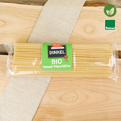 Bio Dinkel Spaghetti - abgepackt in 500g